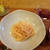 たらこのパスタとクラムチャウダー