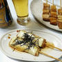 ビールにピッタリ！豚バラ串チーズ焼き