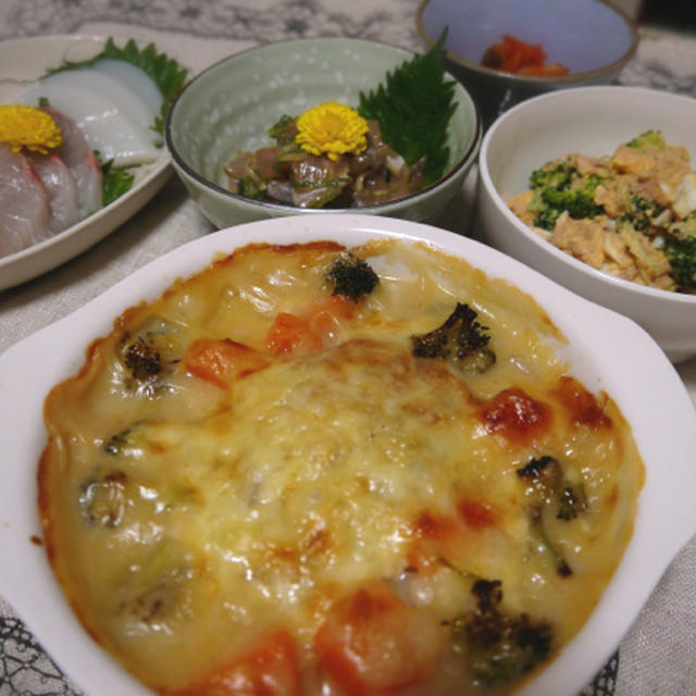 シチューハンバーググラタンが・・・