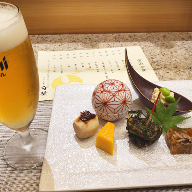 夏休み3日目夕食、宿泊会席