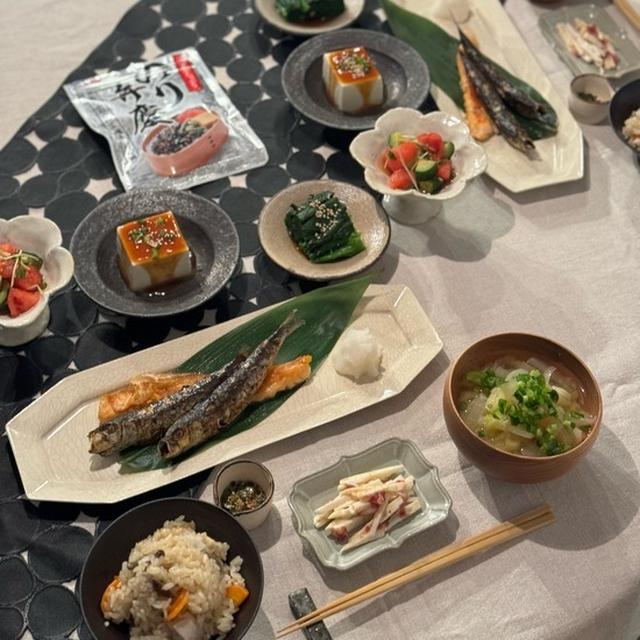 【だんなさまごはん】干物定食の夜ごはん