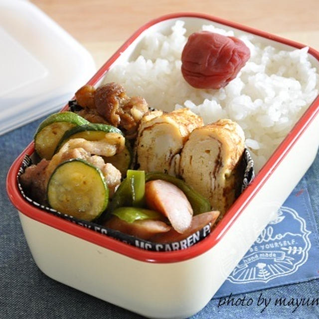 柔らか豚こまだんごがおいしい♡和風カレー味のごはんモリモリ弁当