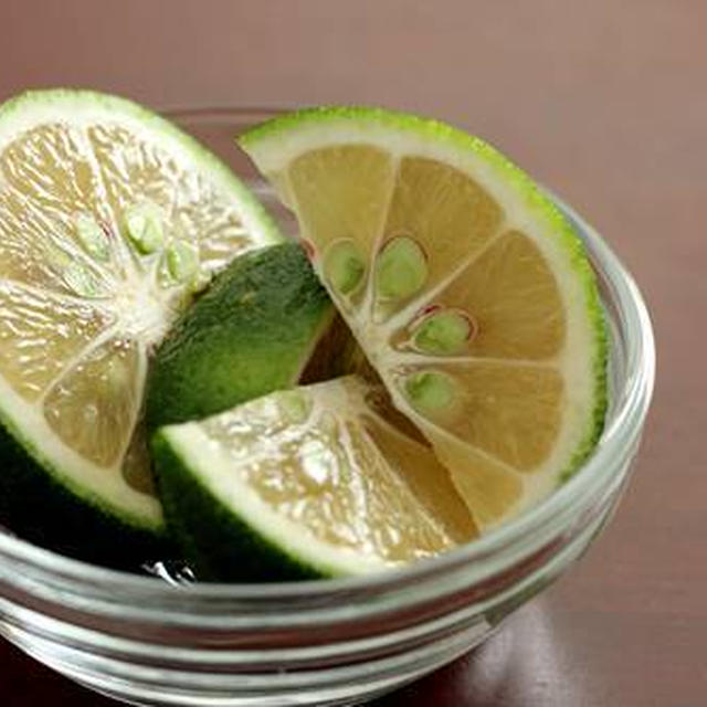 かぼすシロップと、かぼすぽん酢