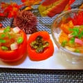 春雨の柿カップのサラダ&素敵なプレゼント☆ by とまとママさん