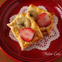 朝時間.ｊｐイチオシ朝ごはんレシピ掲載ありがとうございます☆「ホットケーキミックスで簡単♪いちごとバナナのミニデニッシュパン」
