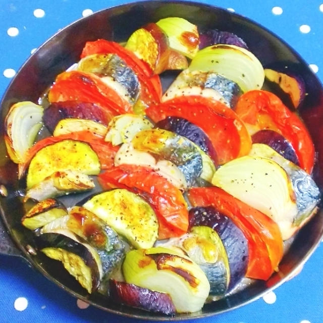 ＊サバの野菜グリル焼き＊