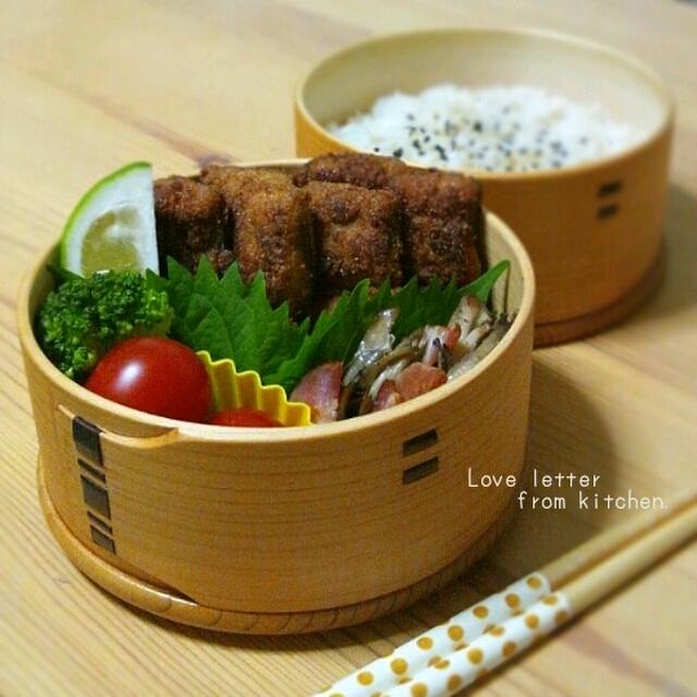 秋刀魚の唐揚げのお弁当。