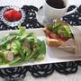 トーストでチーズドッグのブランチ