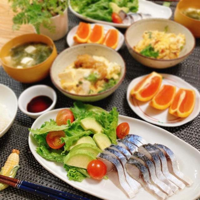 ラーメンのカロリーを相殺すべくヘルシー志向の和食夕ご飯