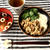 ツナと舞茸の甘辛煮のせ、トロロ丼