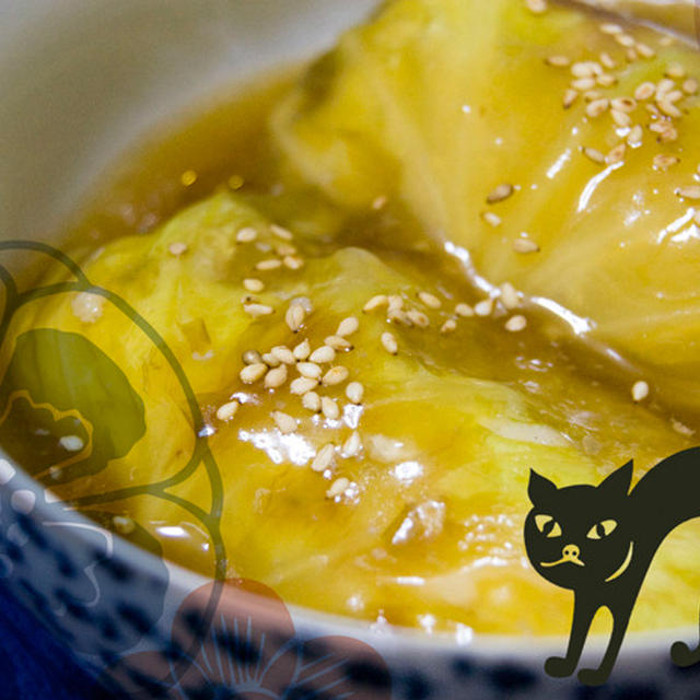 はんぺんと豆腐のロールキャベツ