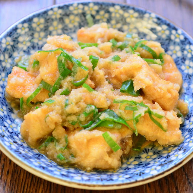 【鶏むね肉のみぞれ煮】お肉が柔らか！さっぱりポン酢風味～。