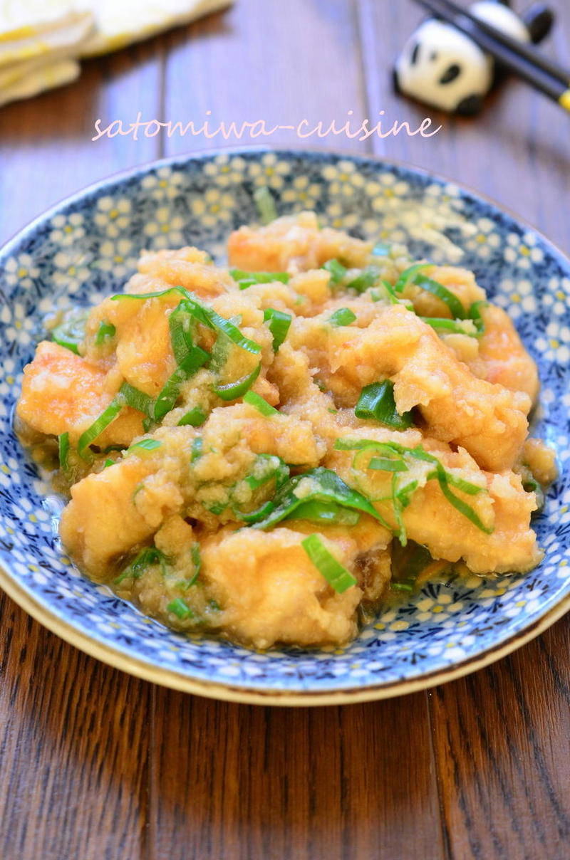 【鶏むね肉のみぞれ煮】お肉が柔らか！さっぱりポン酢風味～。