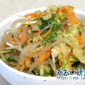 料理日記 / 白菜と水菜の辛味噌春雨サラダ