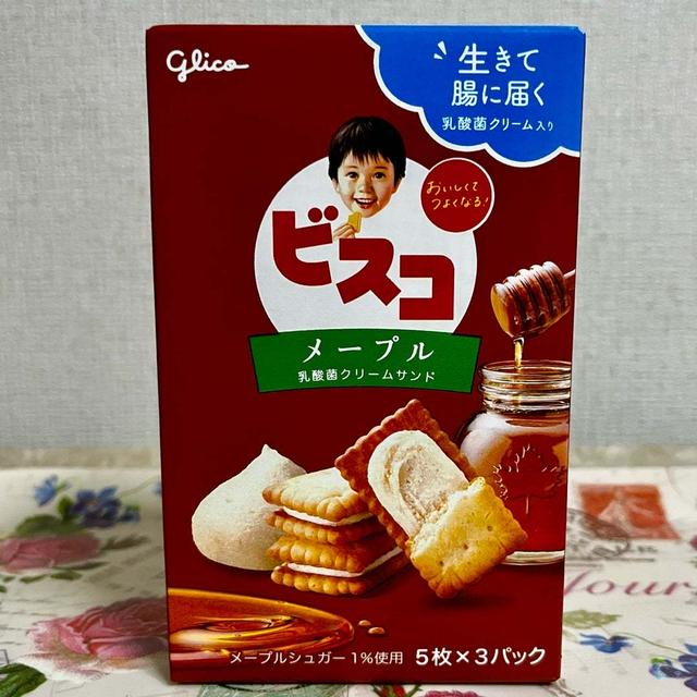 新たなフレーバー！グリコ ビスコ メープル