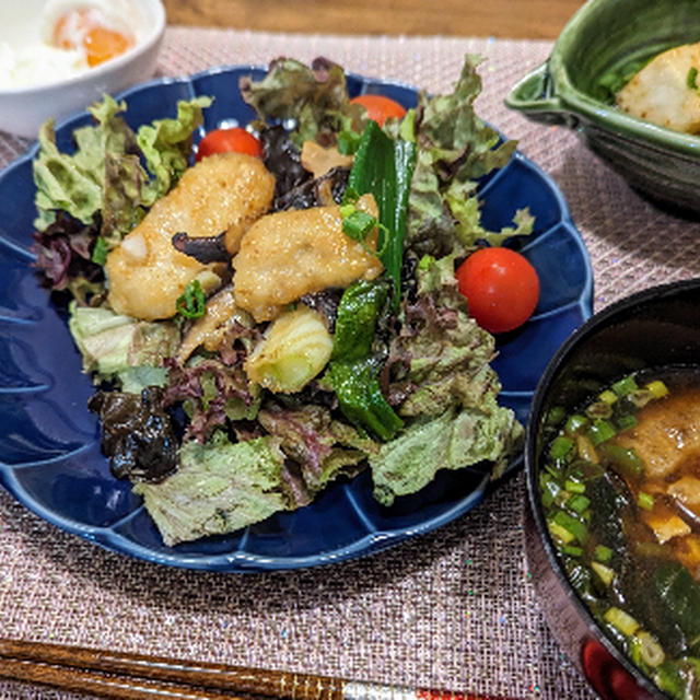 鱈と葱の中華炒め 味噌風味