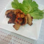 鶏皮のネギ塩焼き。
