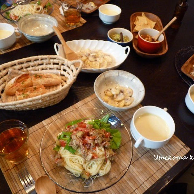 冷製パスタとニョッキでおうちランチ♪