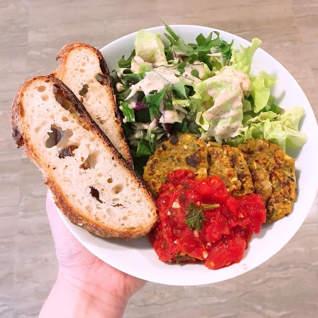 ヴィーガン🌱野菜のフラットミートボール Vegan🌱Veggie Flat Meatballs