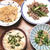 春の献立『たけのこご飯』『新生姜、アスパラ、豚肉炒め』