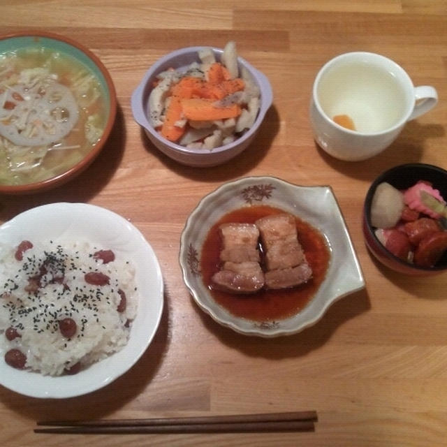夜ご飯は。
