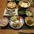 ゆで豚　香味ソースなどの晩ご飯　と　我が家の桜♪