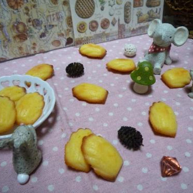 グレープフルーツ風味のマドレーヌ作りました！