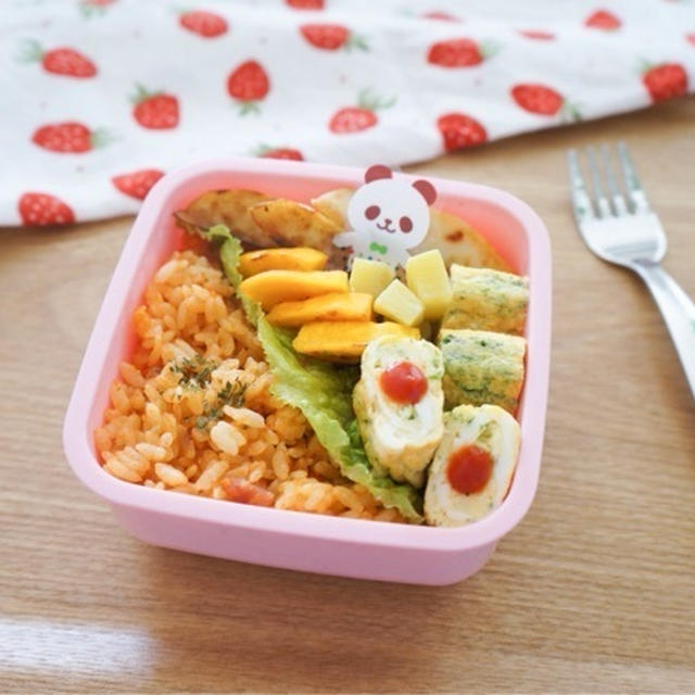 娘のお弁当☆とさっそくいちご狩り♪