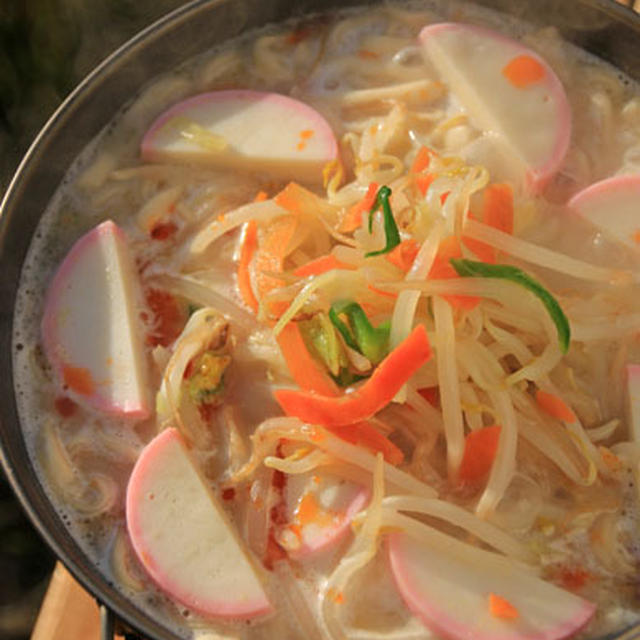 ちゃんぽん風ラー油うどん