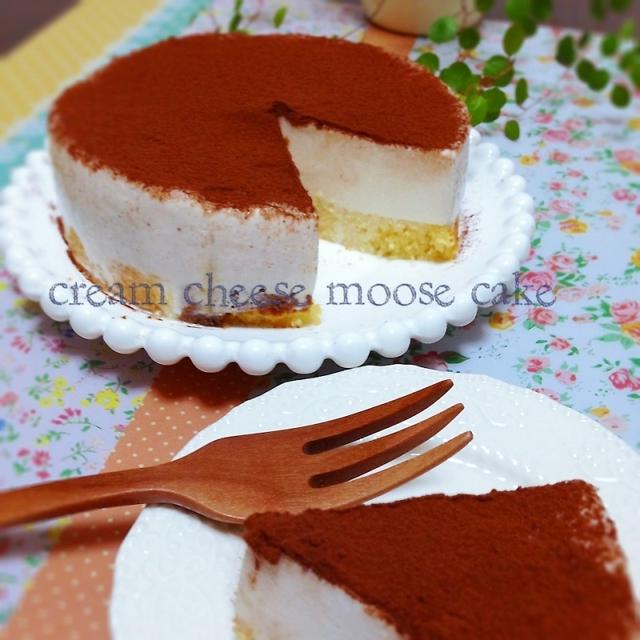 旨ぁ♡簡単過ぎ♪クリームチーズのムースケーキ♡