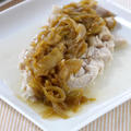 オニオンバター醤油で頂く蒸し鶏。柚子胡椒で白菜のお浸し。の晩ご飯。 by 西山京子/ちょりママさん