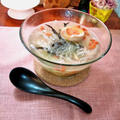 大根の中華春雨スープ 半熟煮たまご入り ～ 体にやさしい栄養スープღ