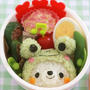 キャラ弁＊カエルをかぶったクマちゃん♪