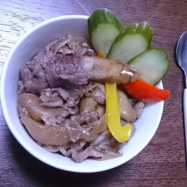 ≪厳選穀豊≫の雑穀ご飯de牛丼