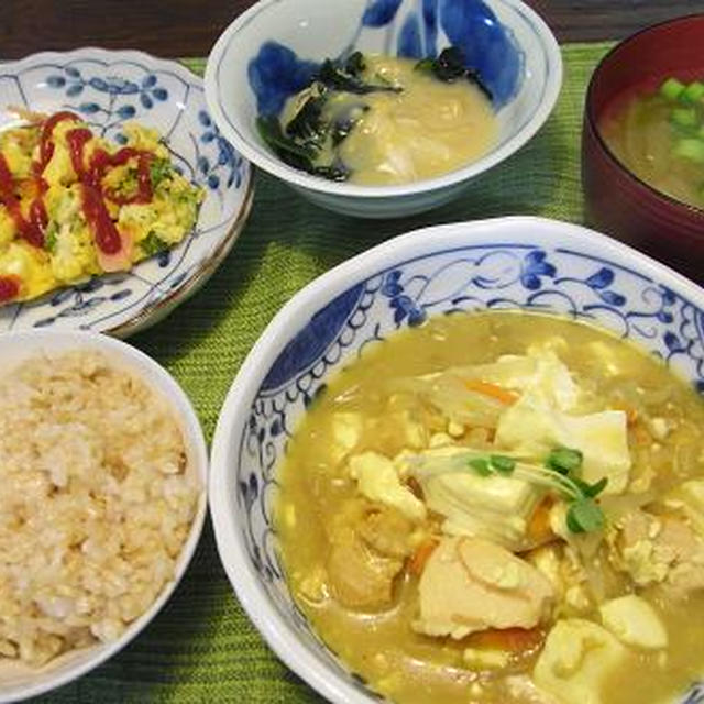 豆腐とモヤシのカレー煮＆簡単オレンジピール