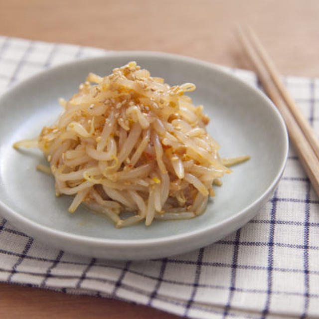 しょうゆ麹で！もやしのピリ辛ナムル