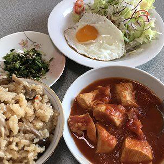 鶏肉のトマトソース煮