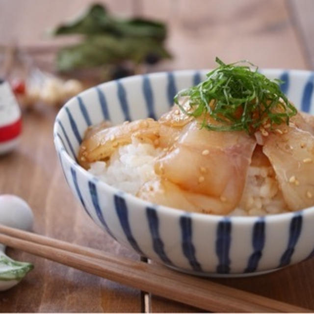 漬け込み時間10分♡鯛の漬け丼