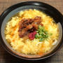中秋の名月と満月が重なるんだって☆牛肉の時雨煮のっけ鶏卵うどん♪☆♪☆♪