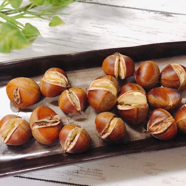 少量の栗に困ったら　トースターで簡単焼き栗　