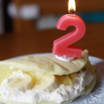 レンジdeオムレット（2nd　Birthday　Cake）