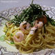 エビとタコの明太子スパゲティ