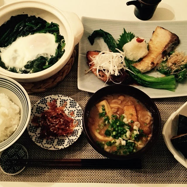 ぶりの塩焼き＆照焼きとか