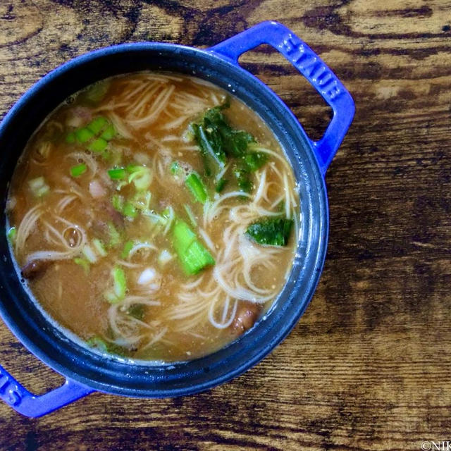 【麺レシピ】二日酔いに！薬味たっぷり味噌にゅうめん