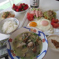 朝ごはん。休日の③