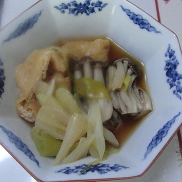 うす揚げとネギの煮物★★★