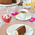 【おもてなし】ココアシフォンケーキ♡バレンタインディナーのデザートに♪