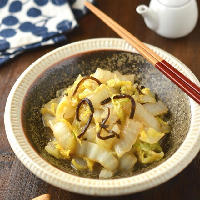 姉さん絶賛◎「白菜の塩昆布バター炒め」←めっちゃ簡単です♪