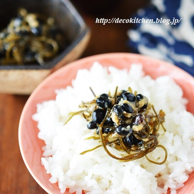 ご飯のおとも レンジで簡単 黒豆と刻み昆布の甘酒醤油煮 で 白髪対策強化中です 笑 レシピブログ