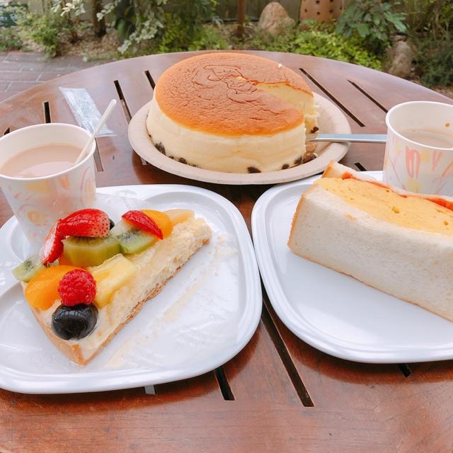 りくろーおじさんテラス席でランチしました